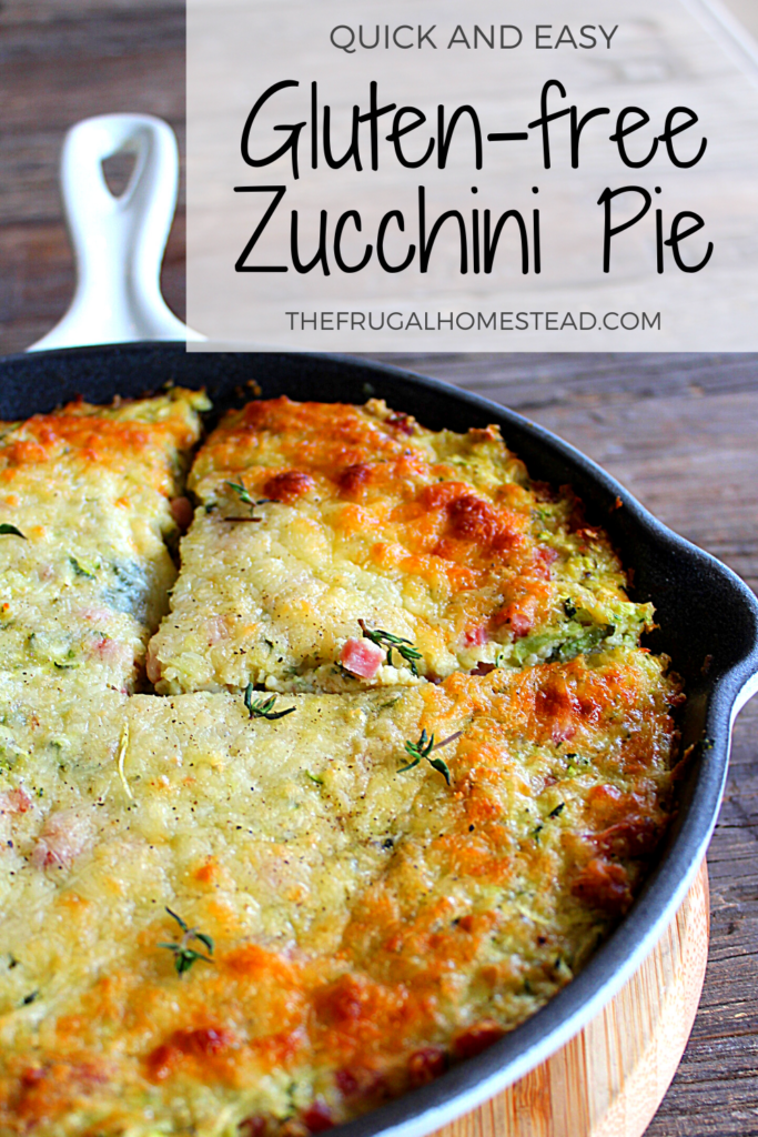 Easy Gluten-free Crustless Zucchini Pie - The Frugal Homestead